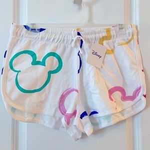 NWT L.E. Disney Mickey Ears 100% Cotton Colorful Shorts (Women’s XS-2XL Sizes)